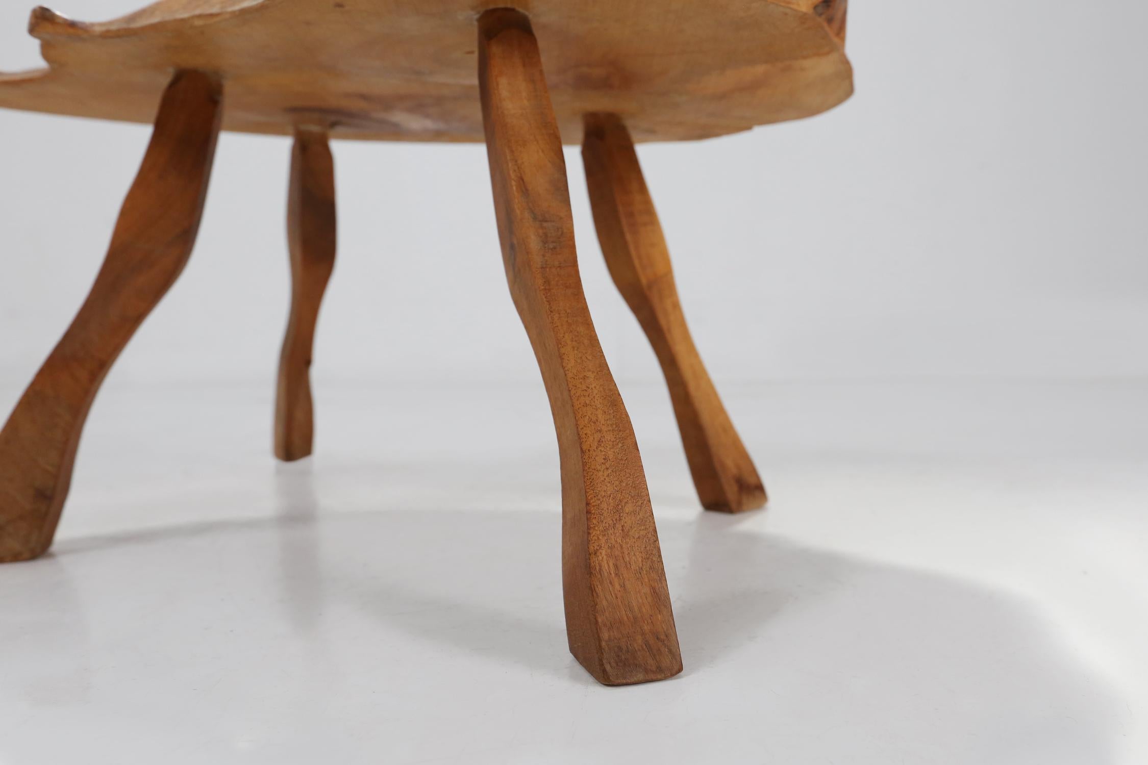 Rustic Wooden Side Table, 1900 4