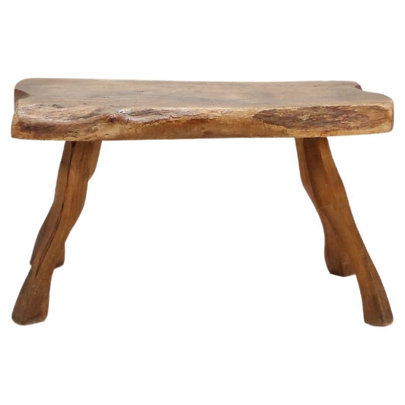 Rustic Wooden Side Table 1900