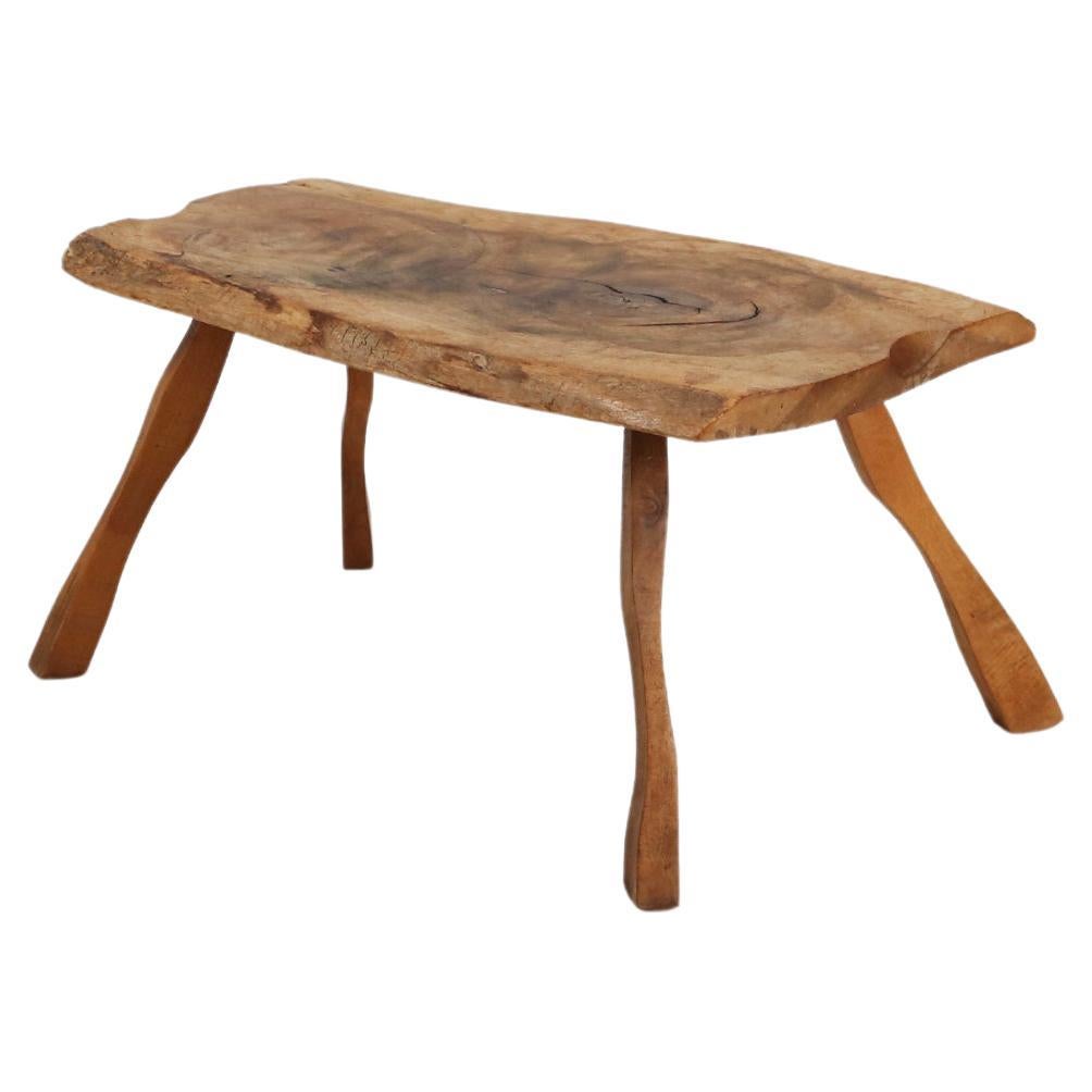 Antique Oak Wooden Side Table Ca.1850 For Sale at 1stDibs