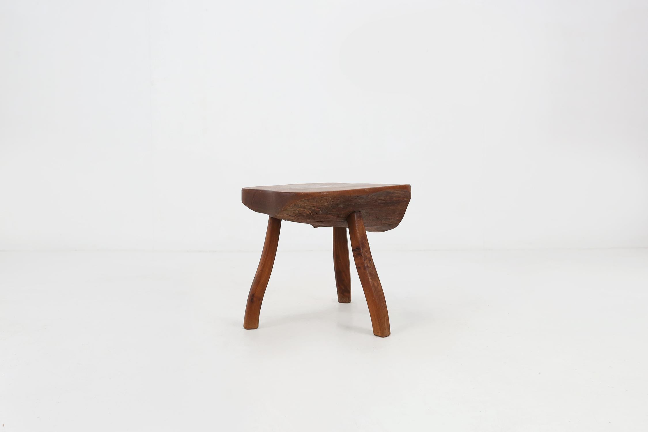 Rustic Wooden Side Table 1920's at 1stDibs