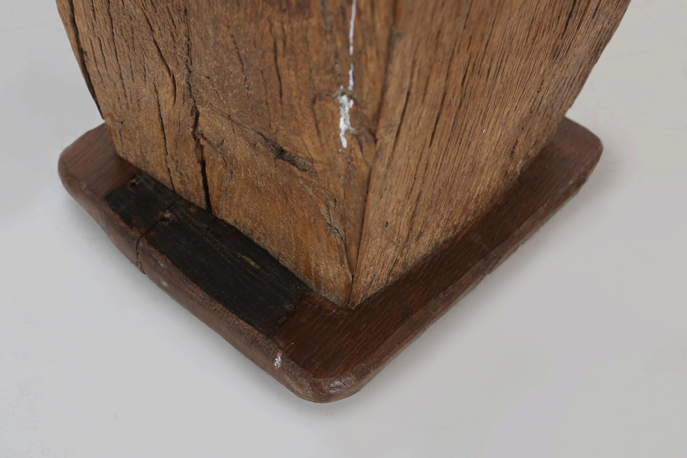 Rustic Wooden Stool, Ca.1850 For Sale 4