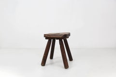 Rustic Wooden Stool Ca.1900