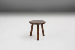Rustic Wooden Stool, circa 1900