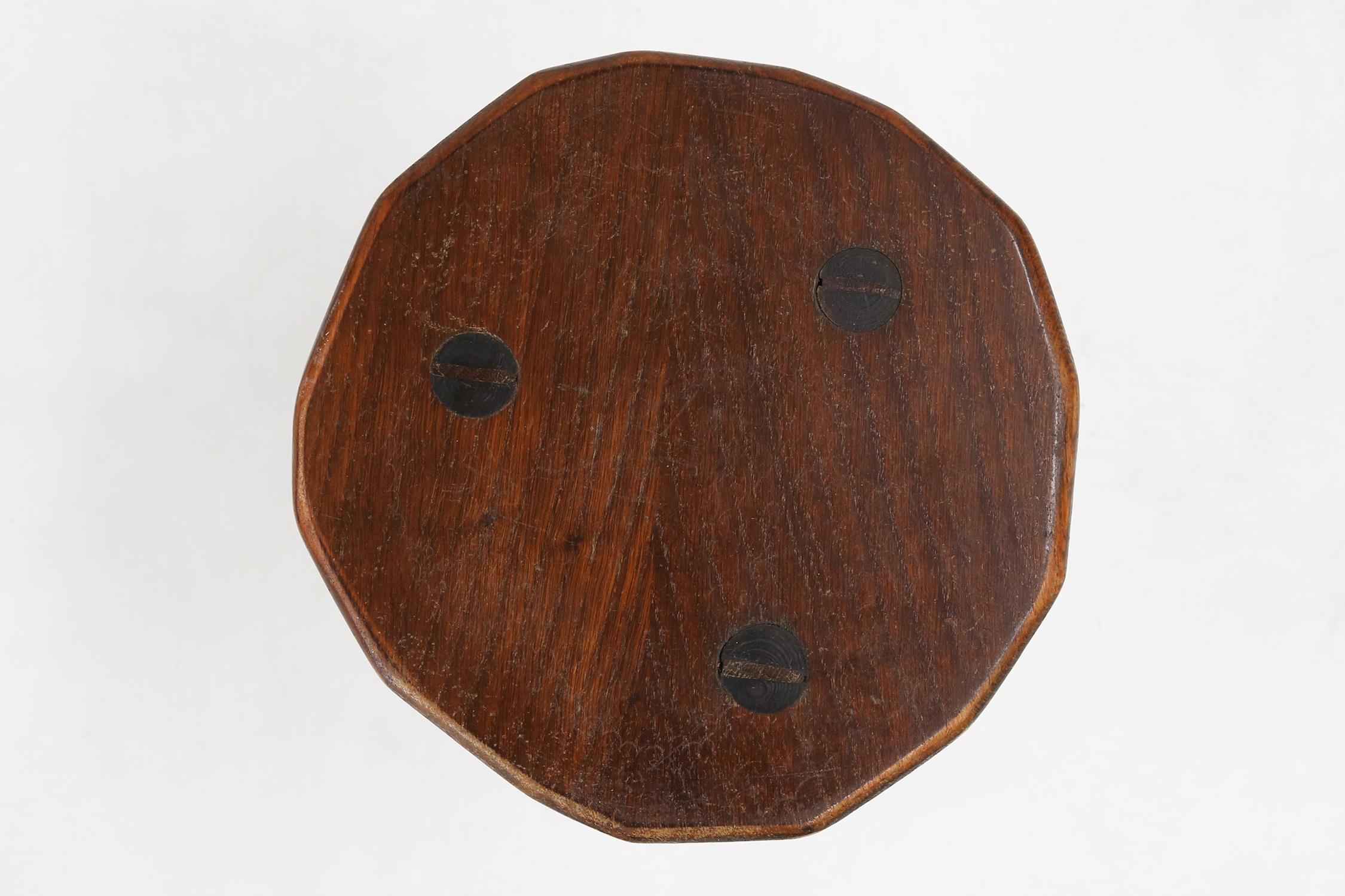 rustic wooden stools
