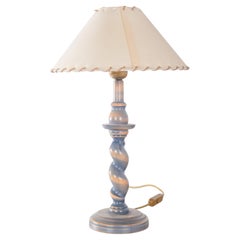 Lampe de table rustique en bois
