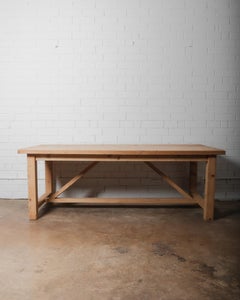 Rustic Wooden Workbench Table
