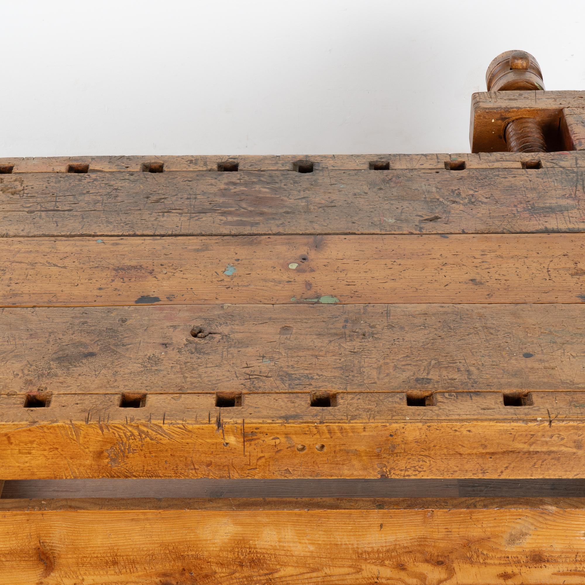 Rustic Work Bench Coffee Table, Denmark circa 1900 4