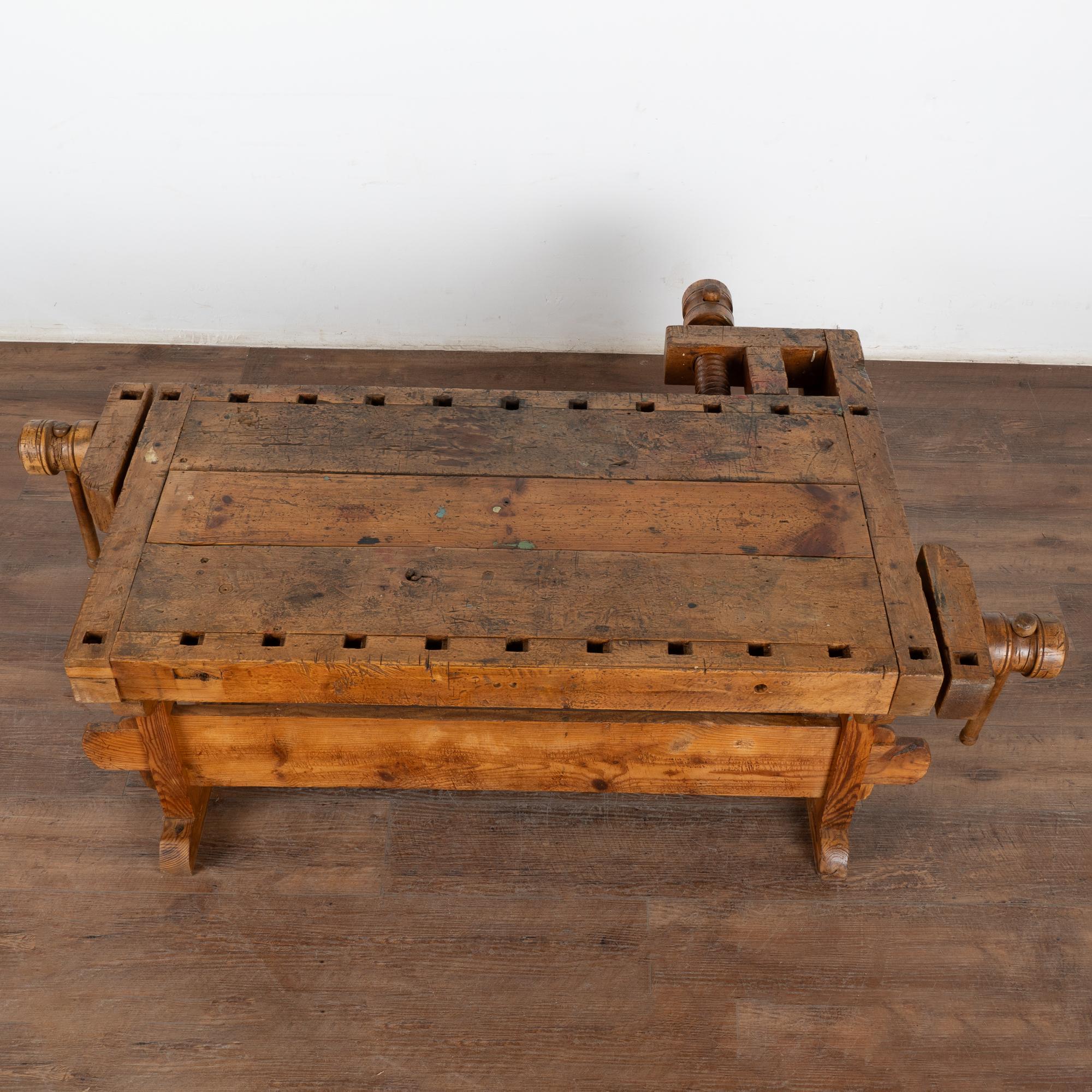 Danish Rustic Work Bench Coffee Table, Denmark circa 1900