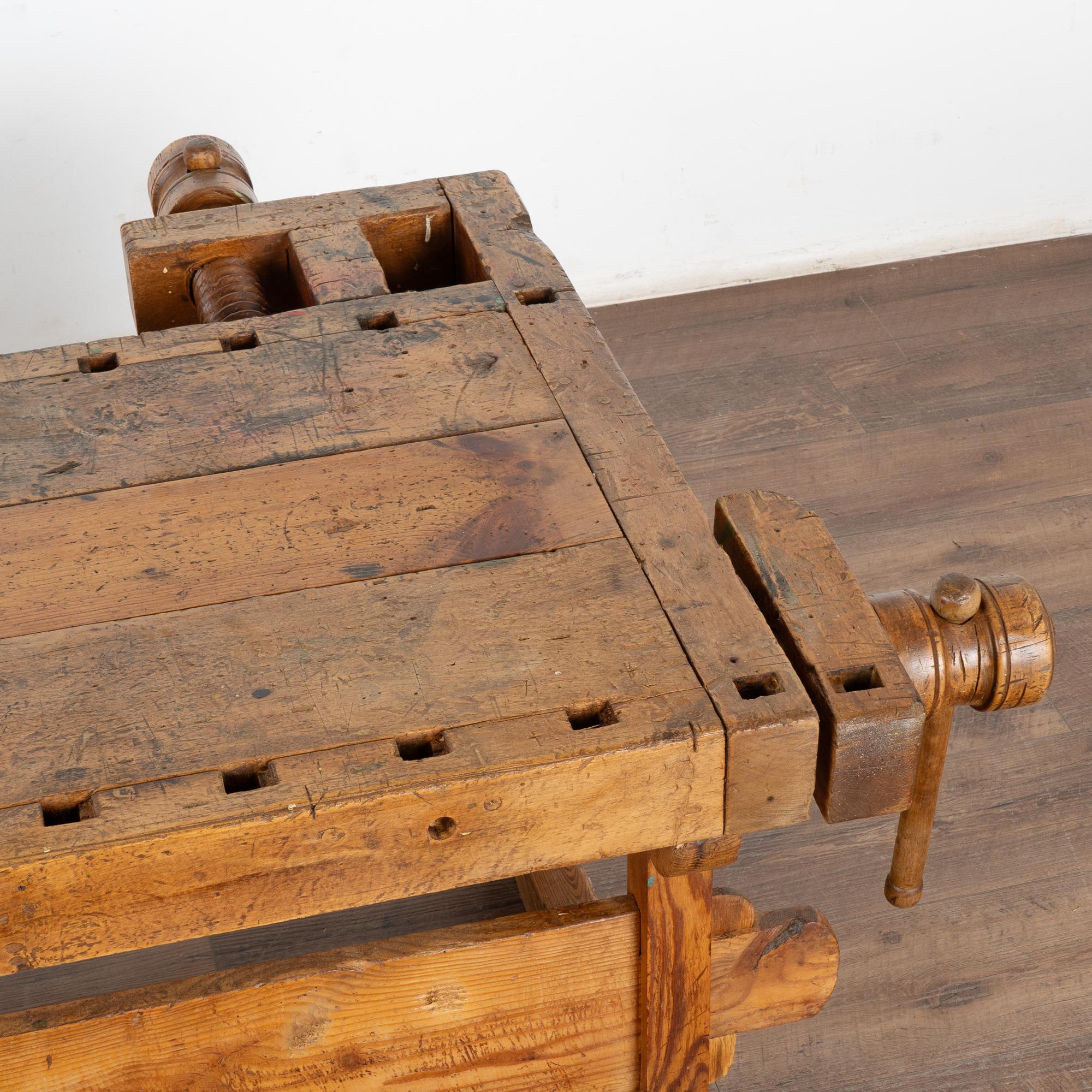Rustic Work Bench Coffee Table, Denmark circa 1900 2