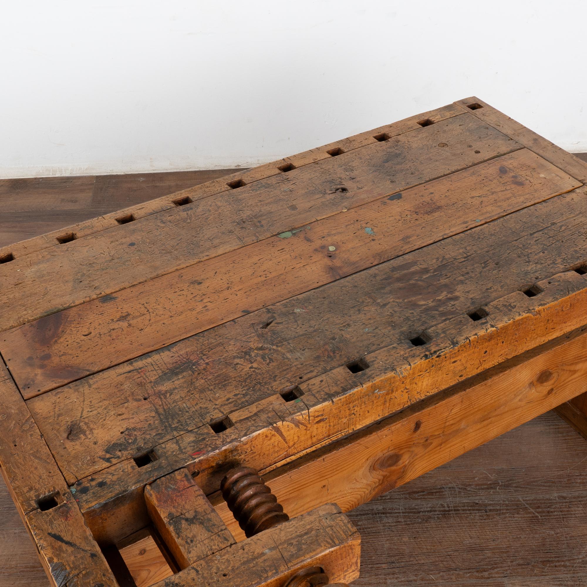 Rustic Work Bench Coffee Table, Denmark circa 1900 3