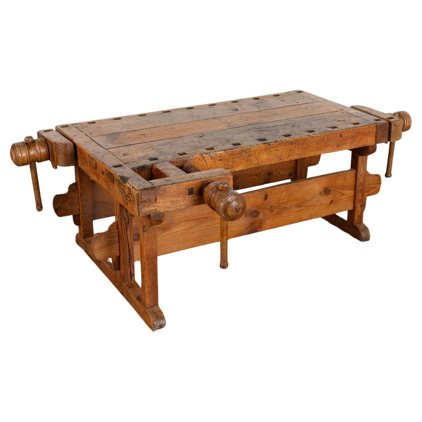 Rustic Work Bench Coffee Table, Denmark circa 1900 For Sale at 1stDibs