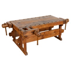 Rustic Work Bench Coffee Table, Denmark circa 1900