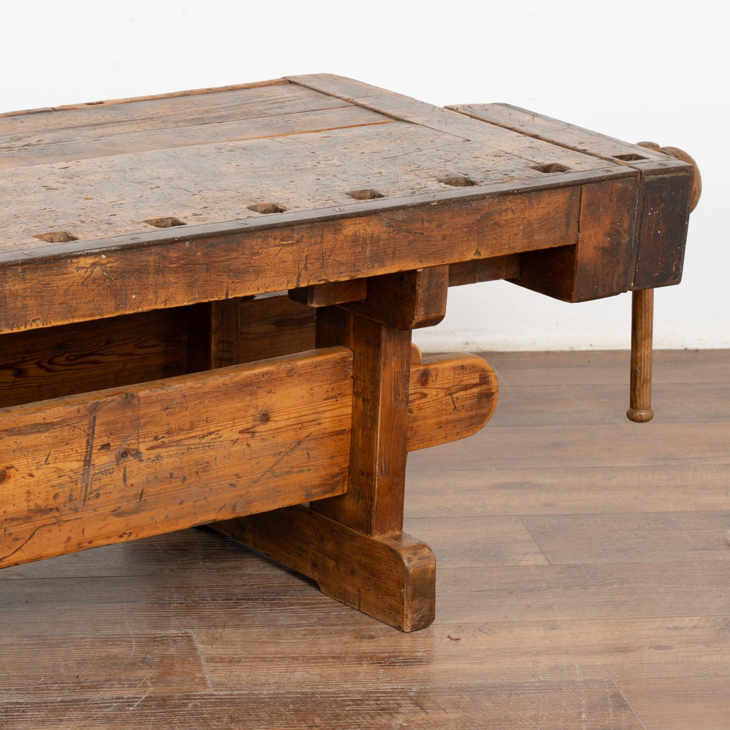 Rustic Work Bench Coffee Table, Denmark circa 1900's 1
