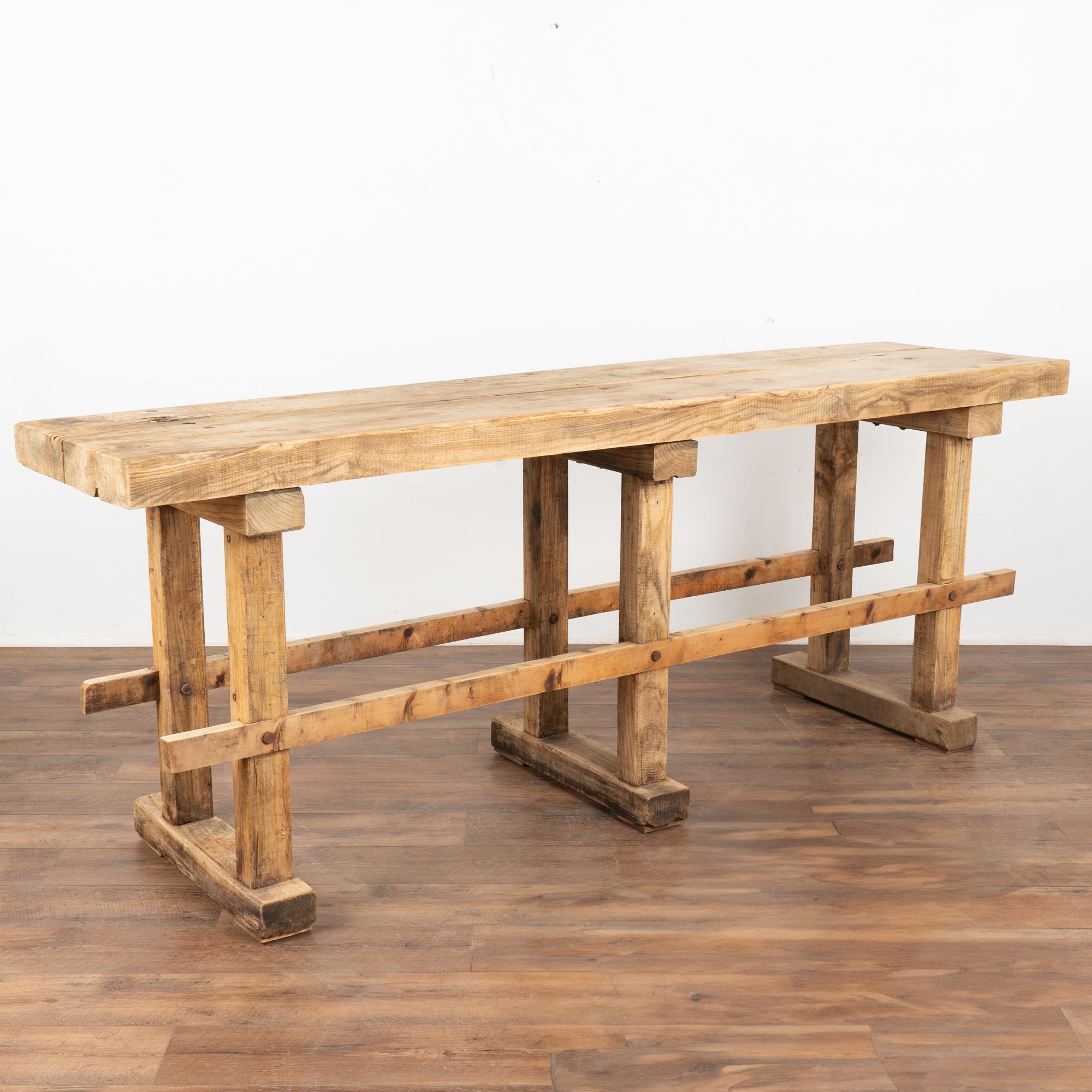 Rustic Work Table Console, Hungary circa 1900 For Sale 6