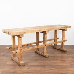 Rustic Work Table Console, Hungary circa 1900