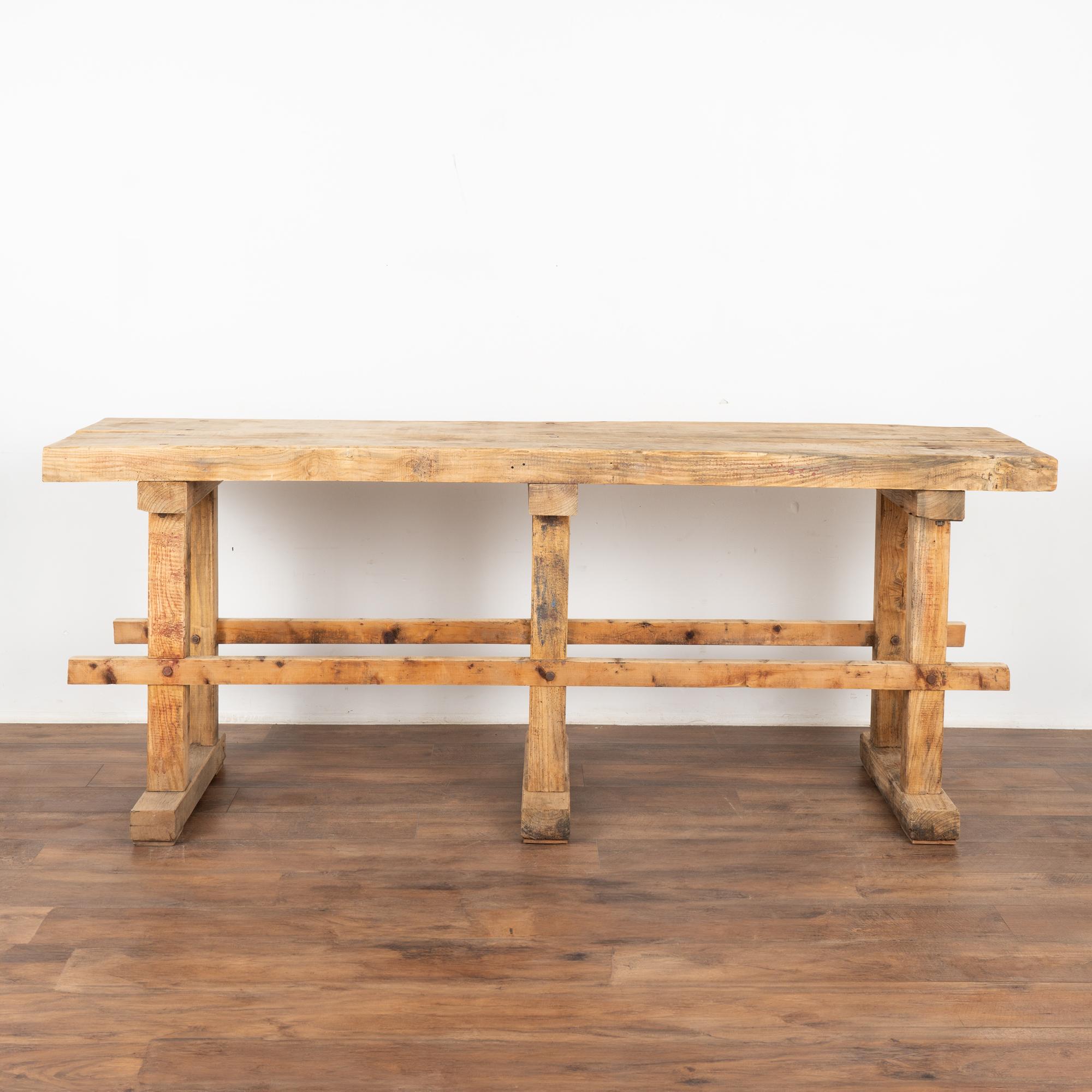 Hungarian Rustic Work Table Console, Hungary circa 1900 For Sale