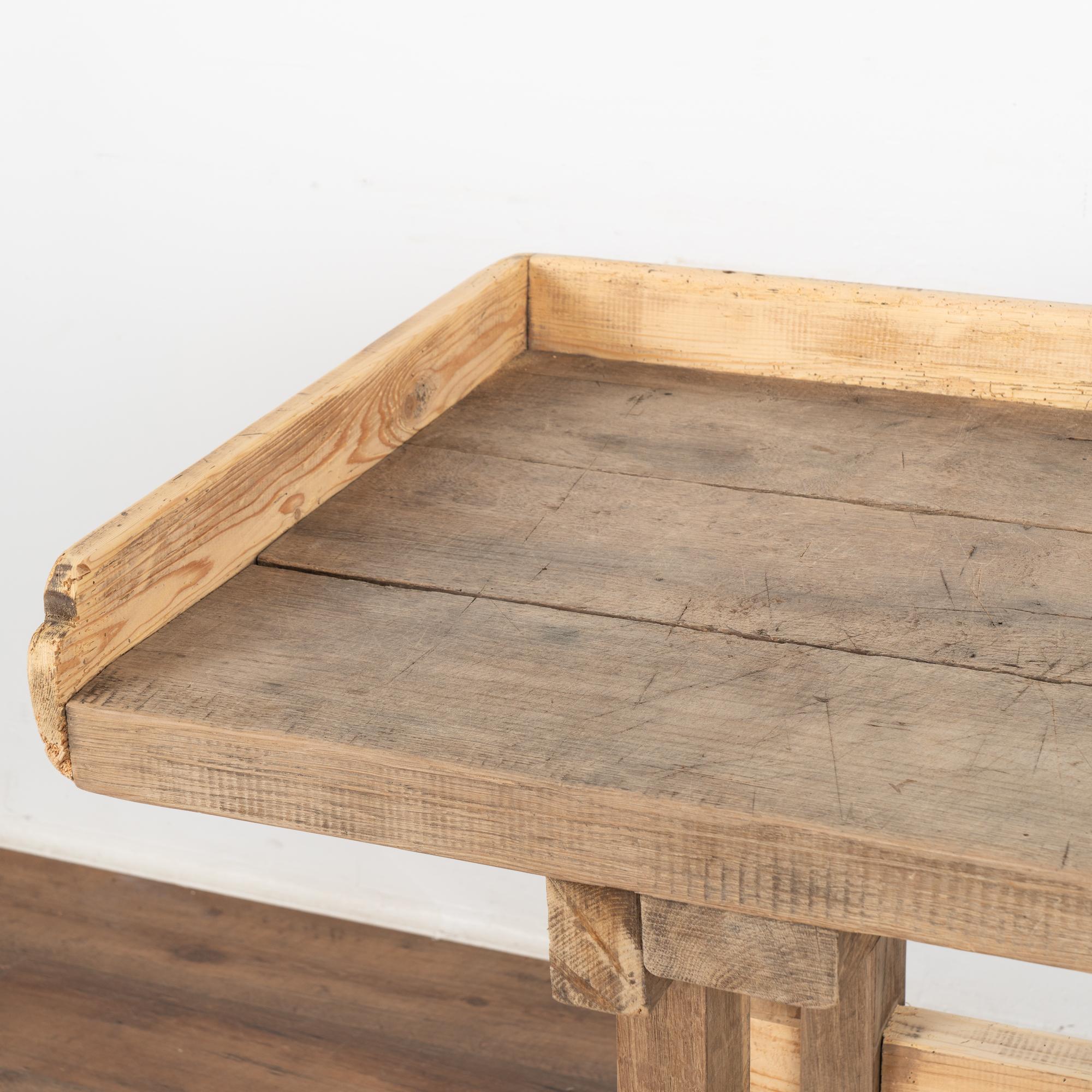 Rustic Work Table Console Table, circa 1880 from Hungary For Sale 4