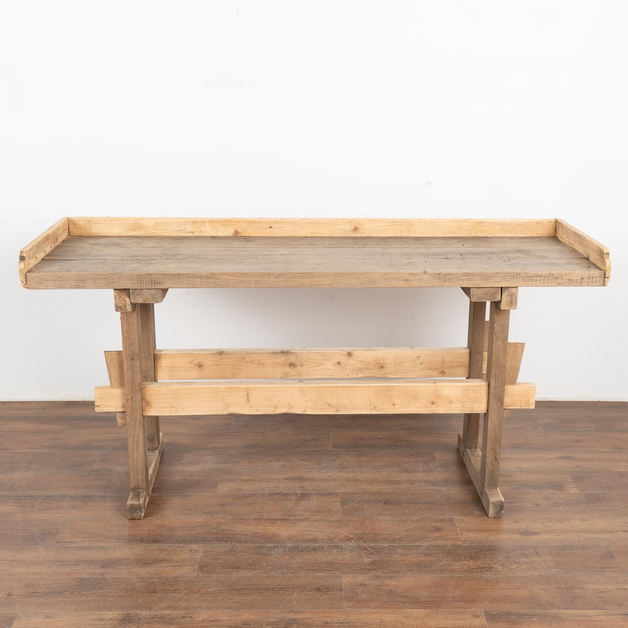 Rustic Work Table Console Table, circa 1880 from Hungary For Sale 1