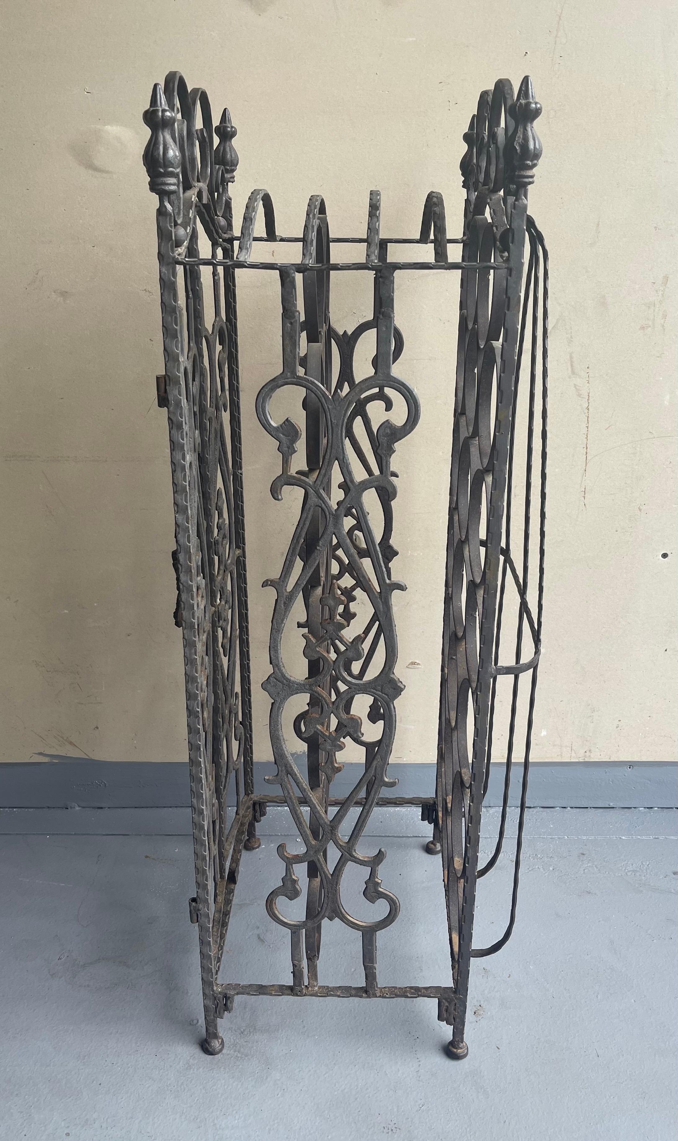 Rustic Wrought Iron Wine Rack / at 1stDibs wrought iron wine