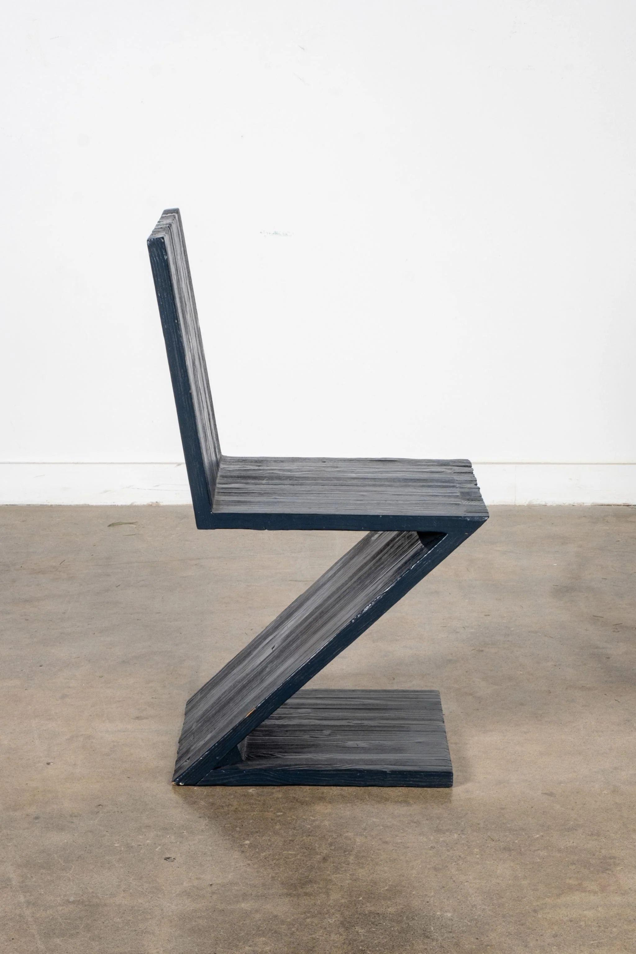 Belga Sedia rustica Zig Zag in vendita