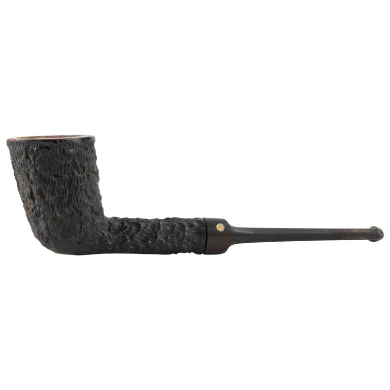 Rusticated Briar Pipe with Straight Stem, Italy, mid-20th century For Sale  at 1stDibs
