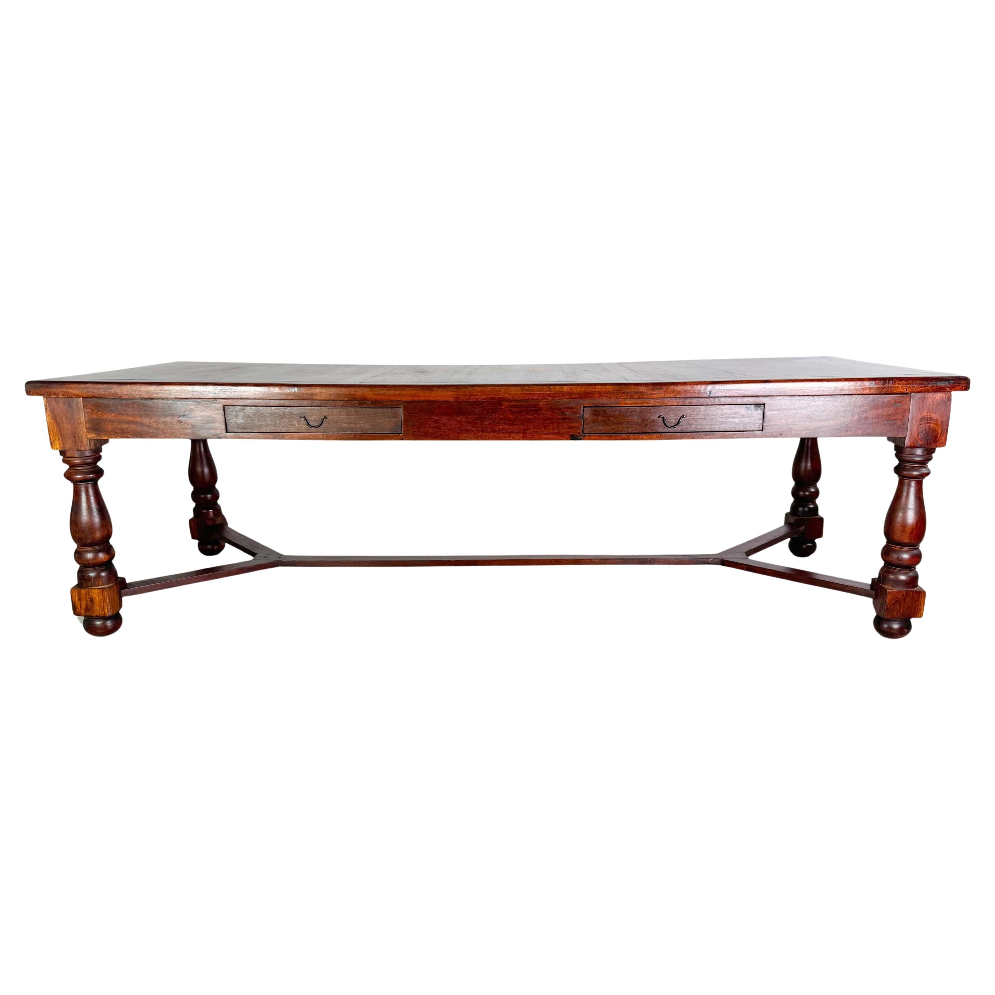Rustikaler Esstisch Tafel 260cm lang Holz Antik Landhaus Tisch