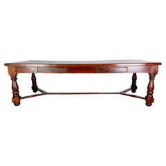 Rustikaler Esstisch Tafel 260cm lang Holz Antik Landhaus Tisch