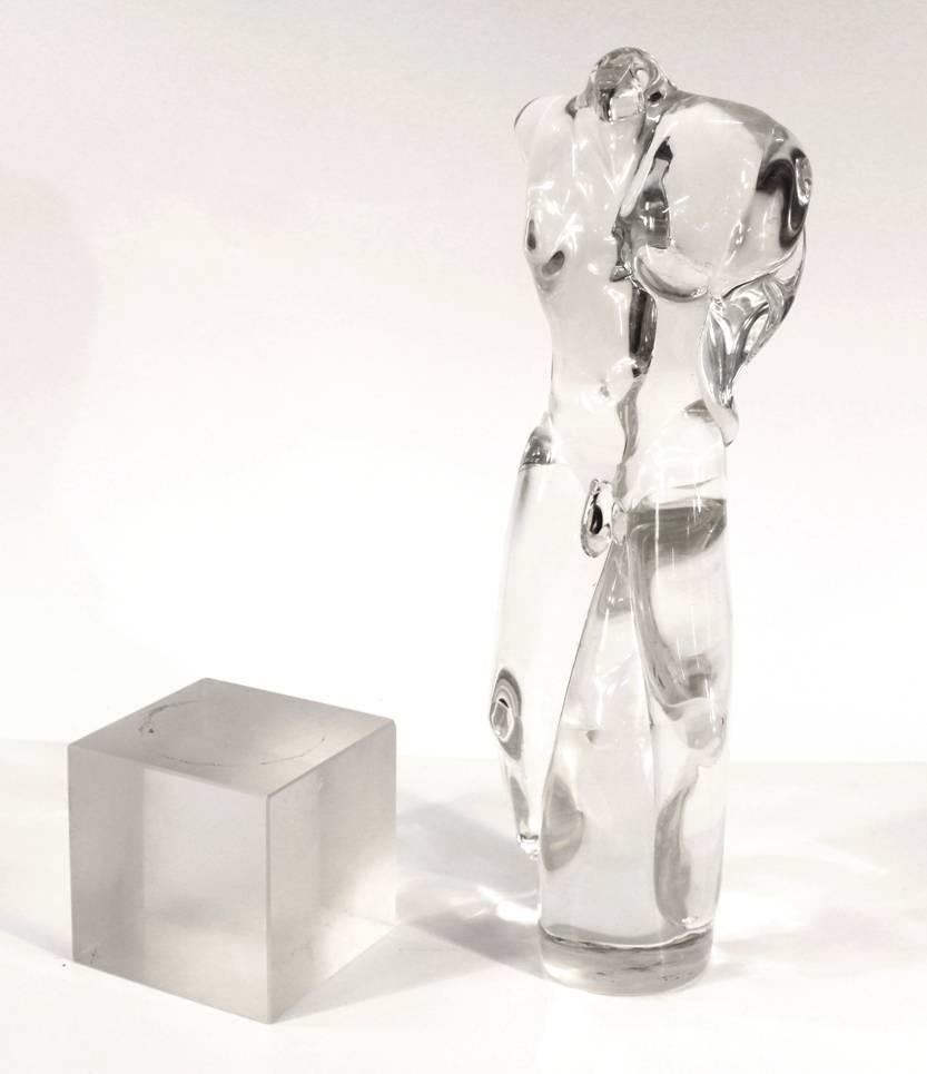 Rustre Italienische Mitte des Jahrhunderts Moderne Muranoglas Nackte Männliche Figur 1