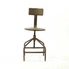 Rusty Factory Chair, Czechoslovakia, circa 1940