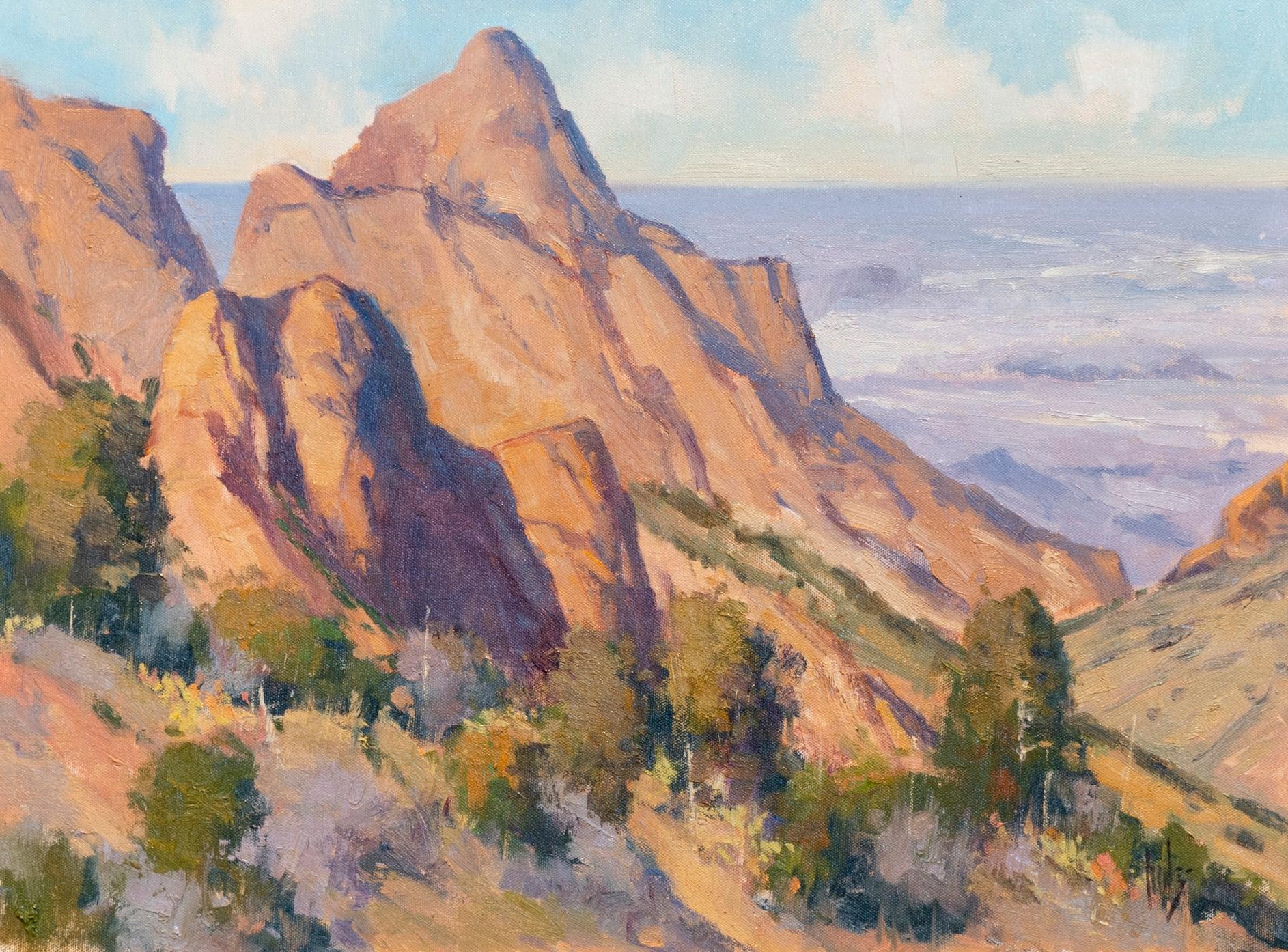 Landscape Painting di Rusty Jones - Guardare attraverso la finestra