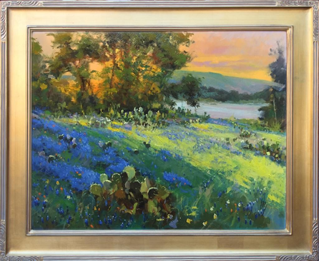 Morning Blue - Painting by Rusty Jones