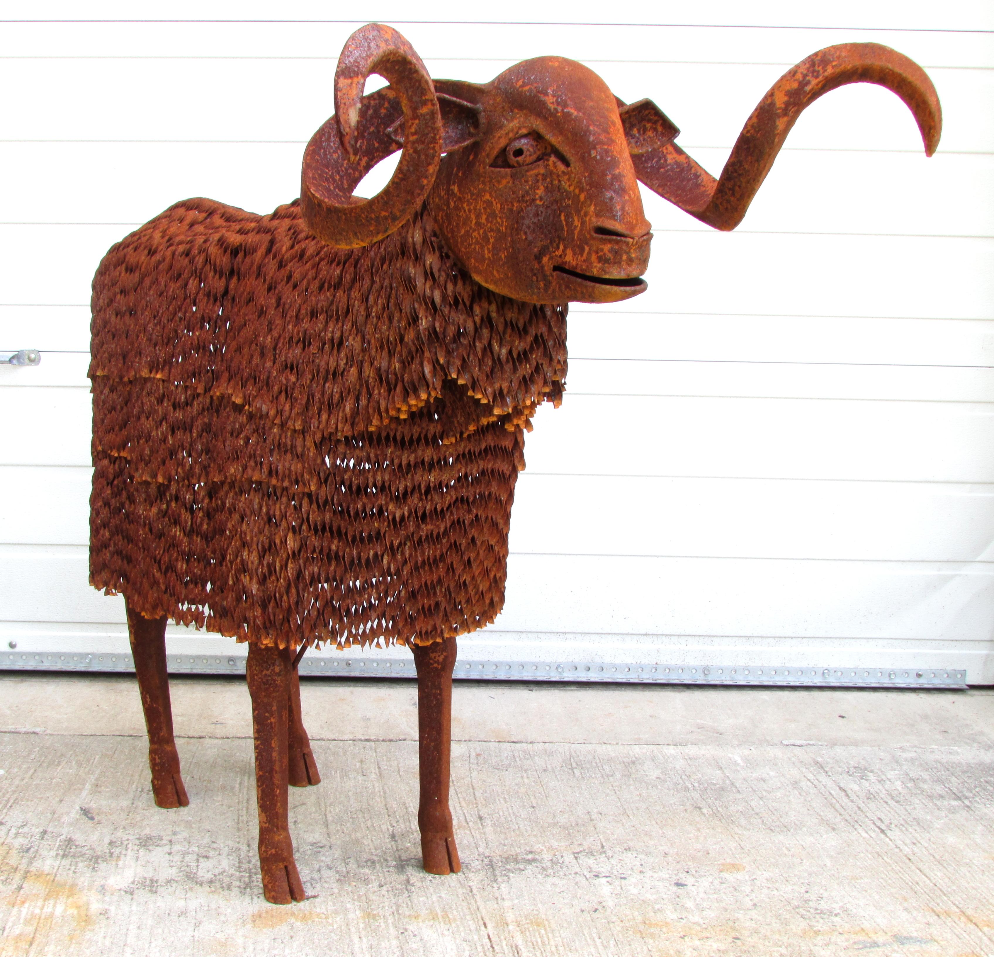 Indian Rusty Lifesize Sheep For Sale
