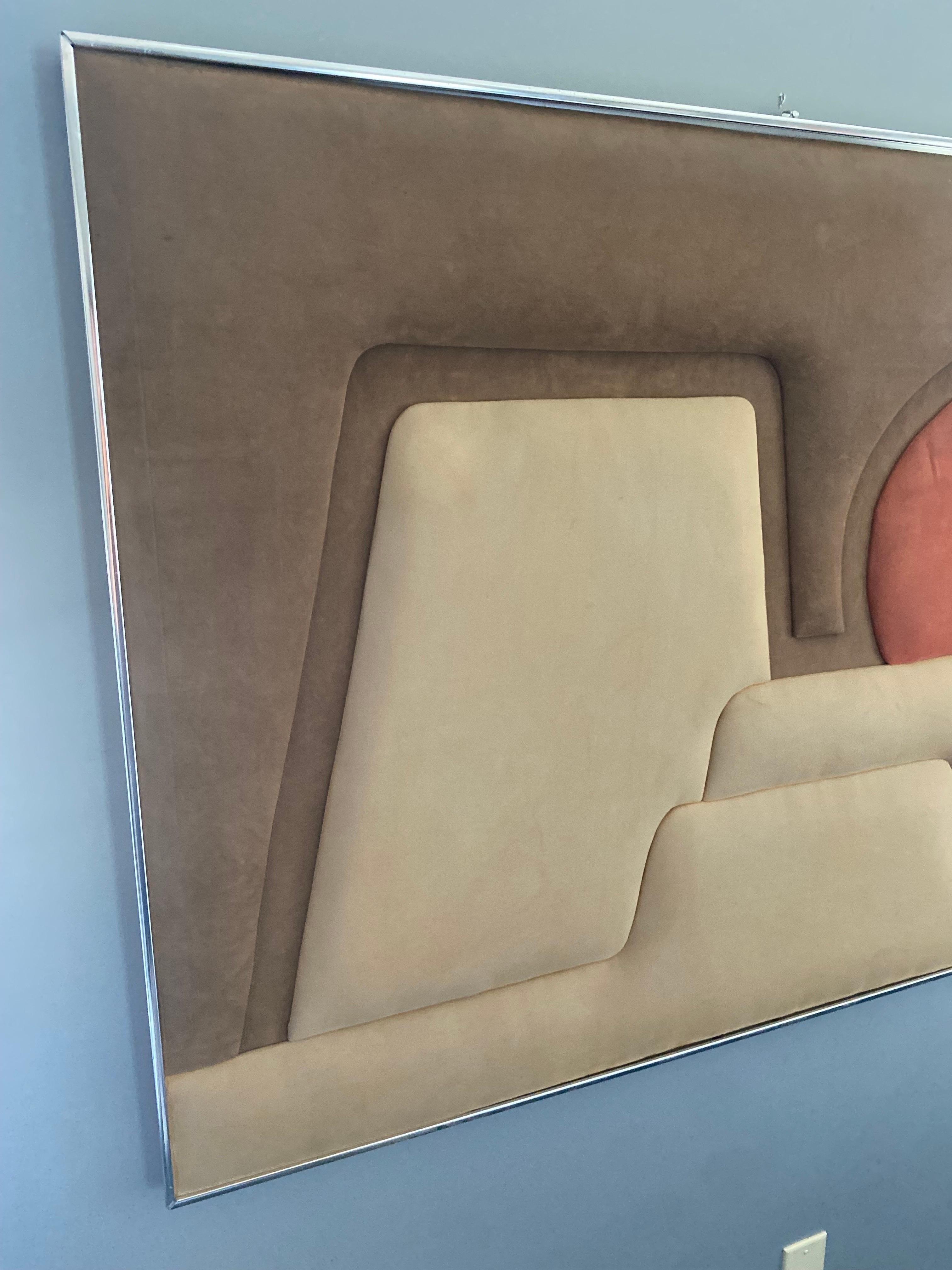 Rostige Mesas von Ron Brejftus Skulpturale Textilwandkunst 1970er (Ästhetizismus)