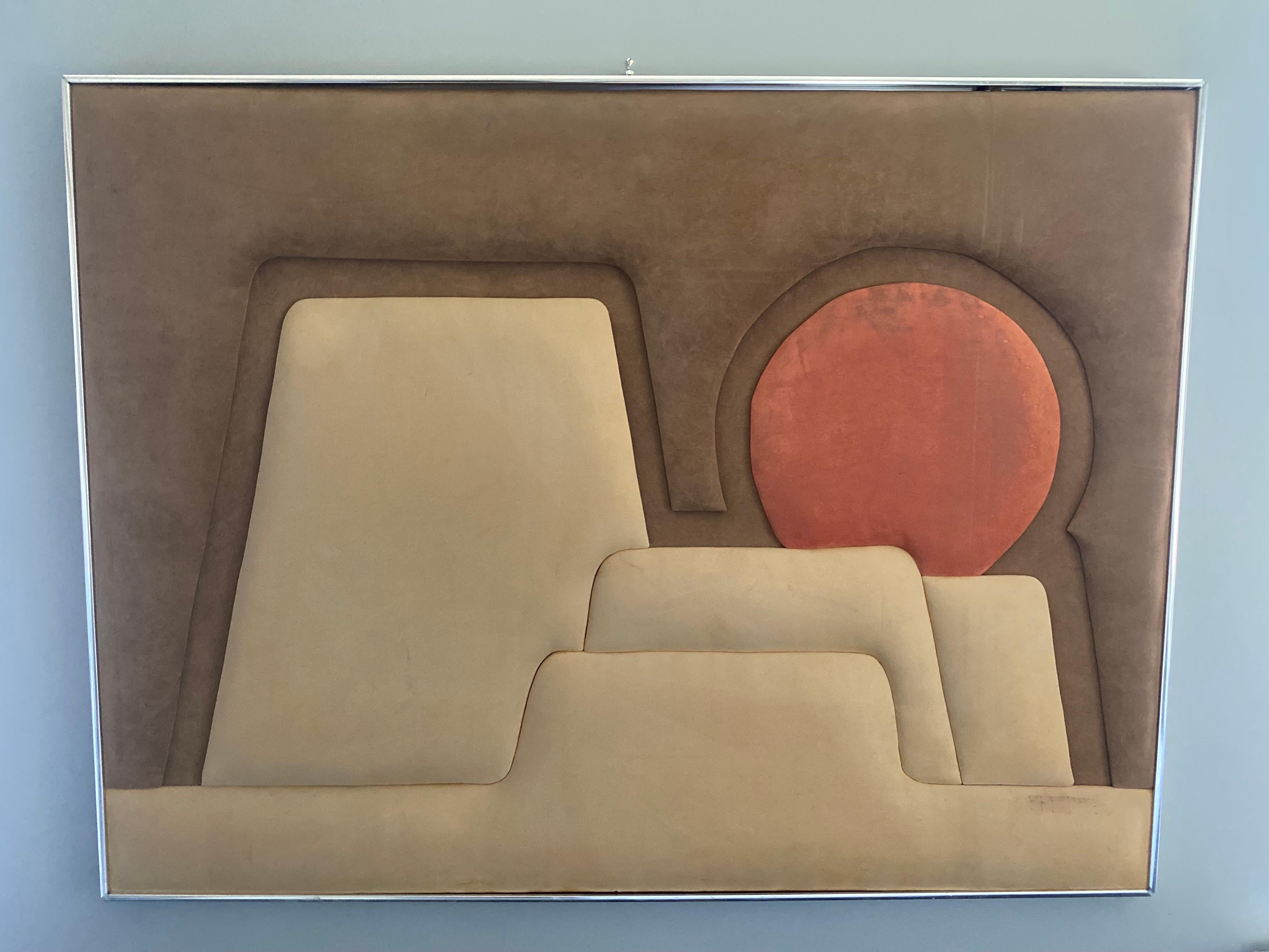 Rostige Mesas von Ron Brejftus Skulpturale Textilwandkunst 1970er im Zustand „Gut“ in San Diego, CA