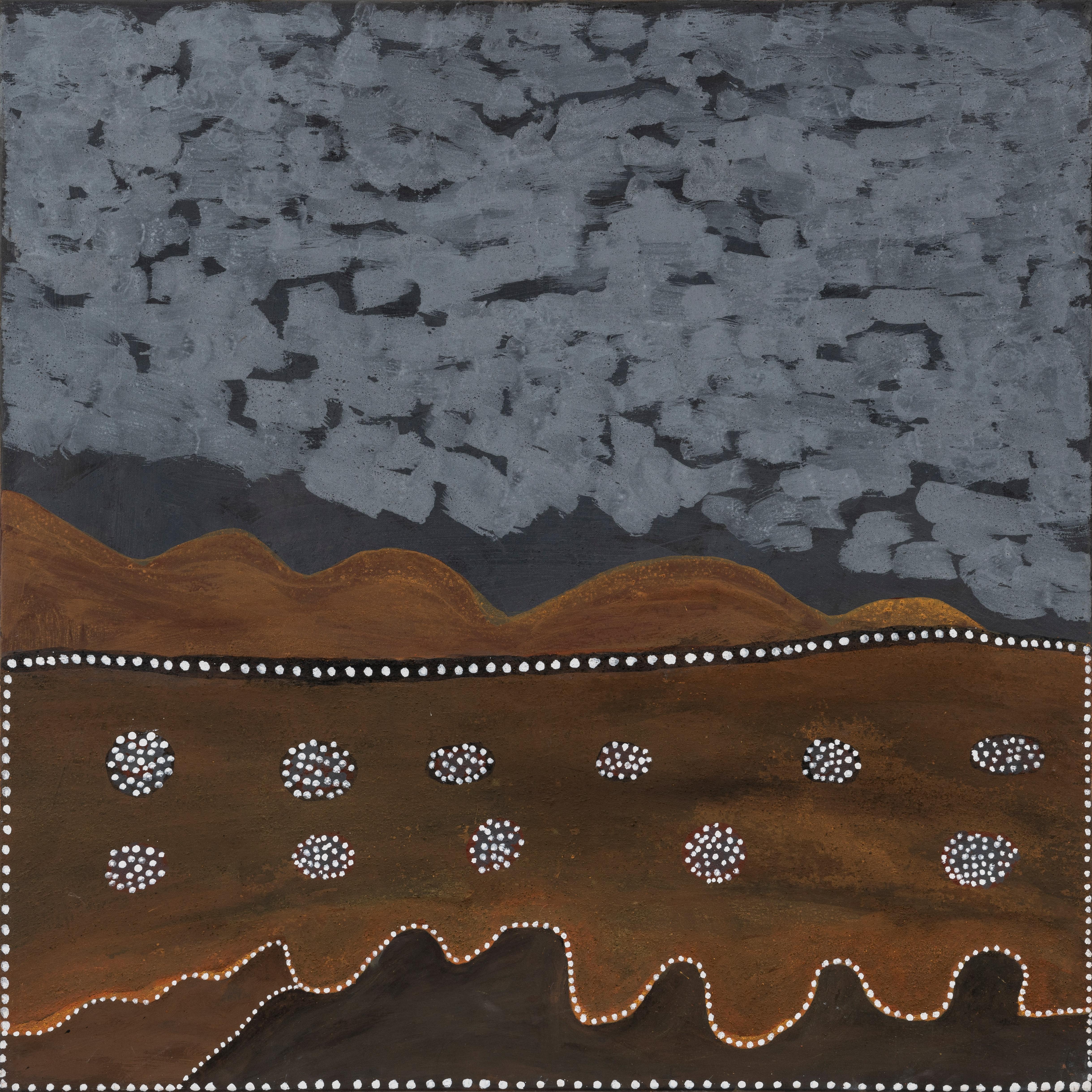 Landscape Painting Rusty Peters - Yariny Daam (Pays du rêve lunaire)