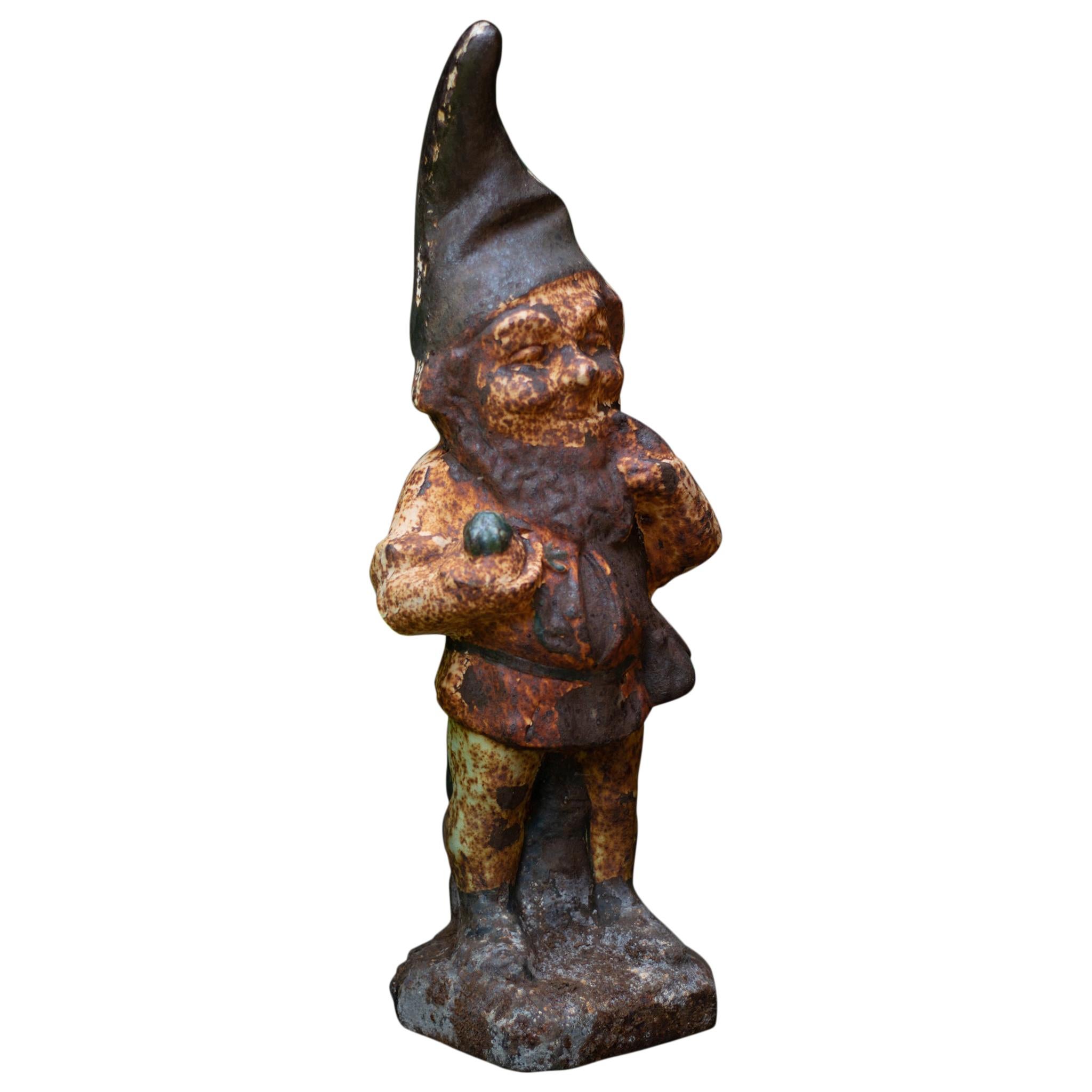 Rusty Vintage Garden Gnome