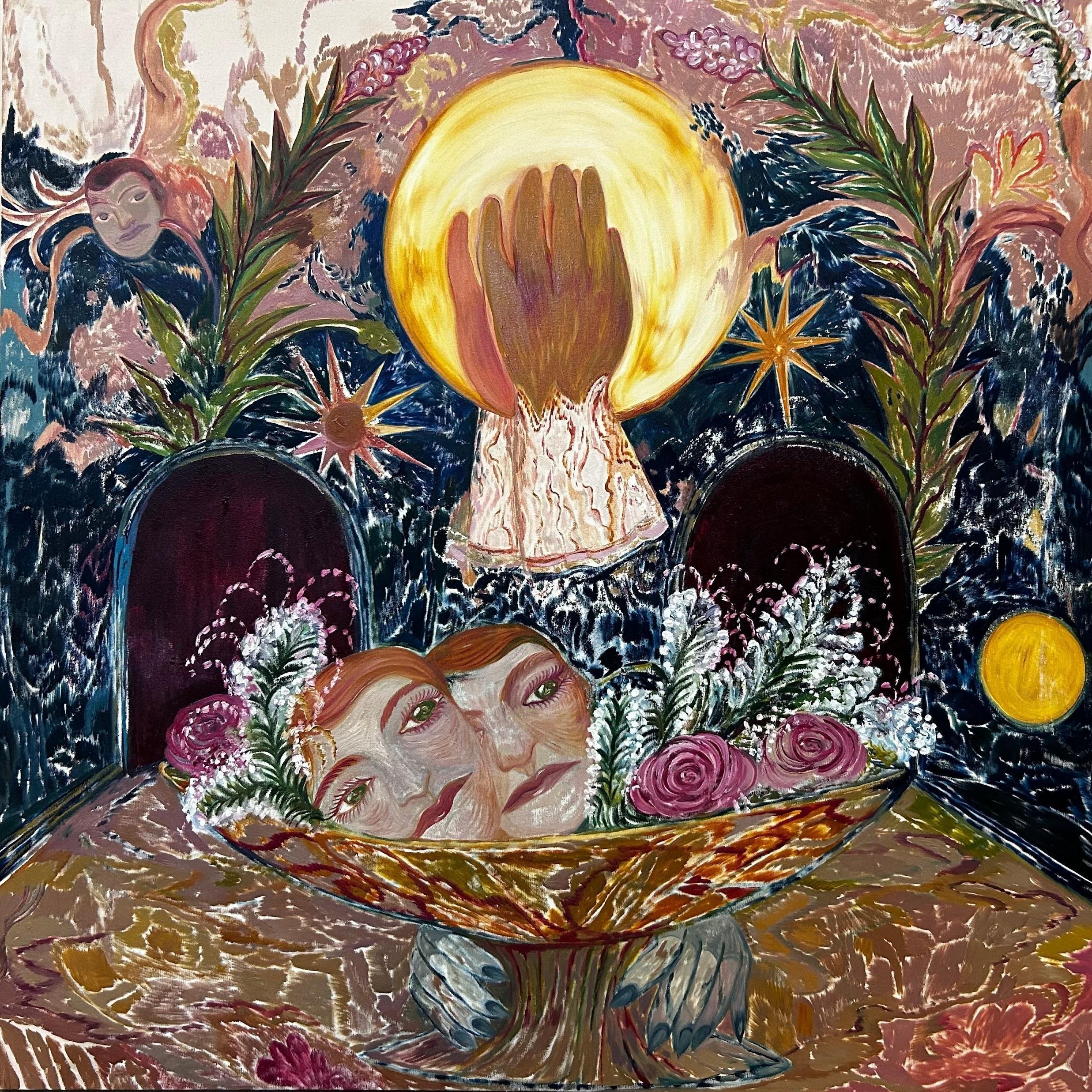 Eine Schale voller Rosen, Heilige Handschuhe.