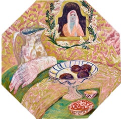 «La luz de agosto», óleo sobre lienzo, 60 x 59 cm, pintura al óleo surrealista, 2025