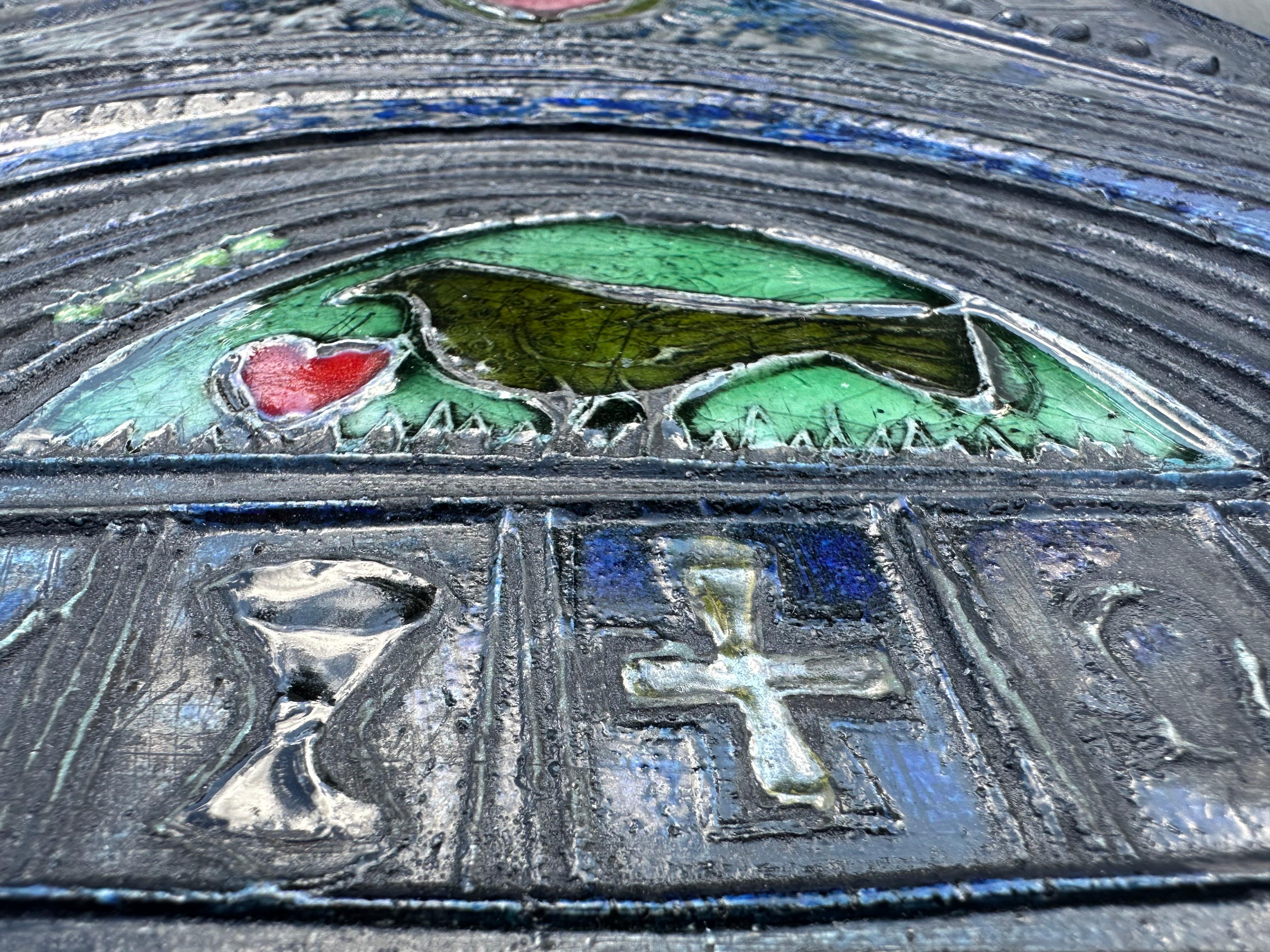 RUT BRYK ”Siena” Cathedral - Large Ceramic Relief, Finland 1950’s 6