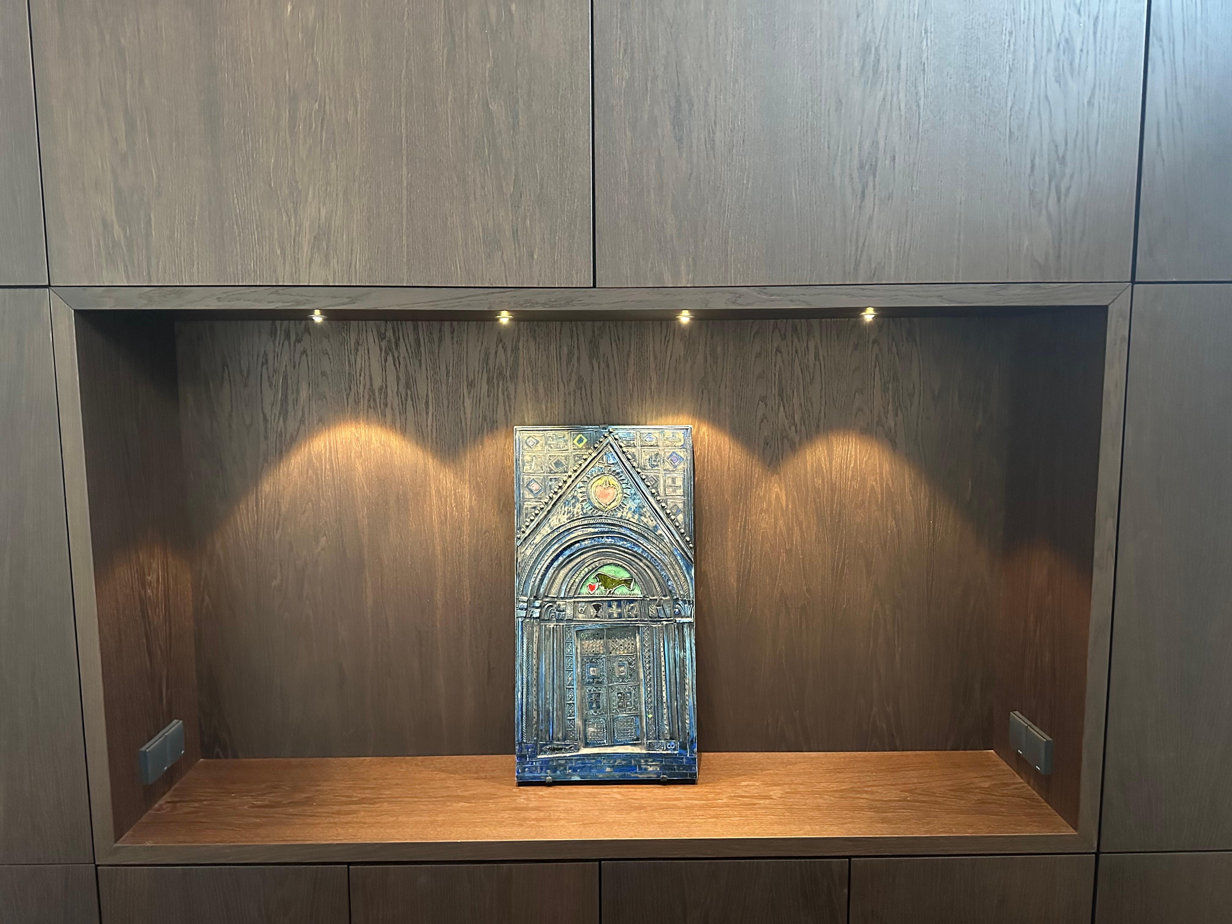 RUT BRYK ”Siena” Cathedral - Large Ceramic Relief, Finland 1950’s In Good Condition In Espoo, FI