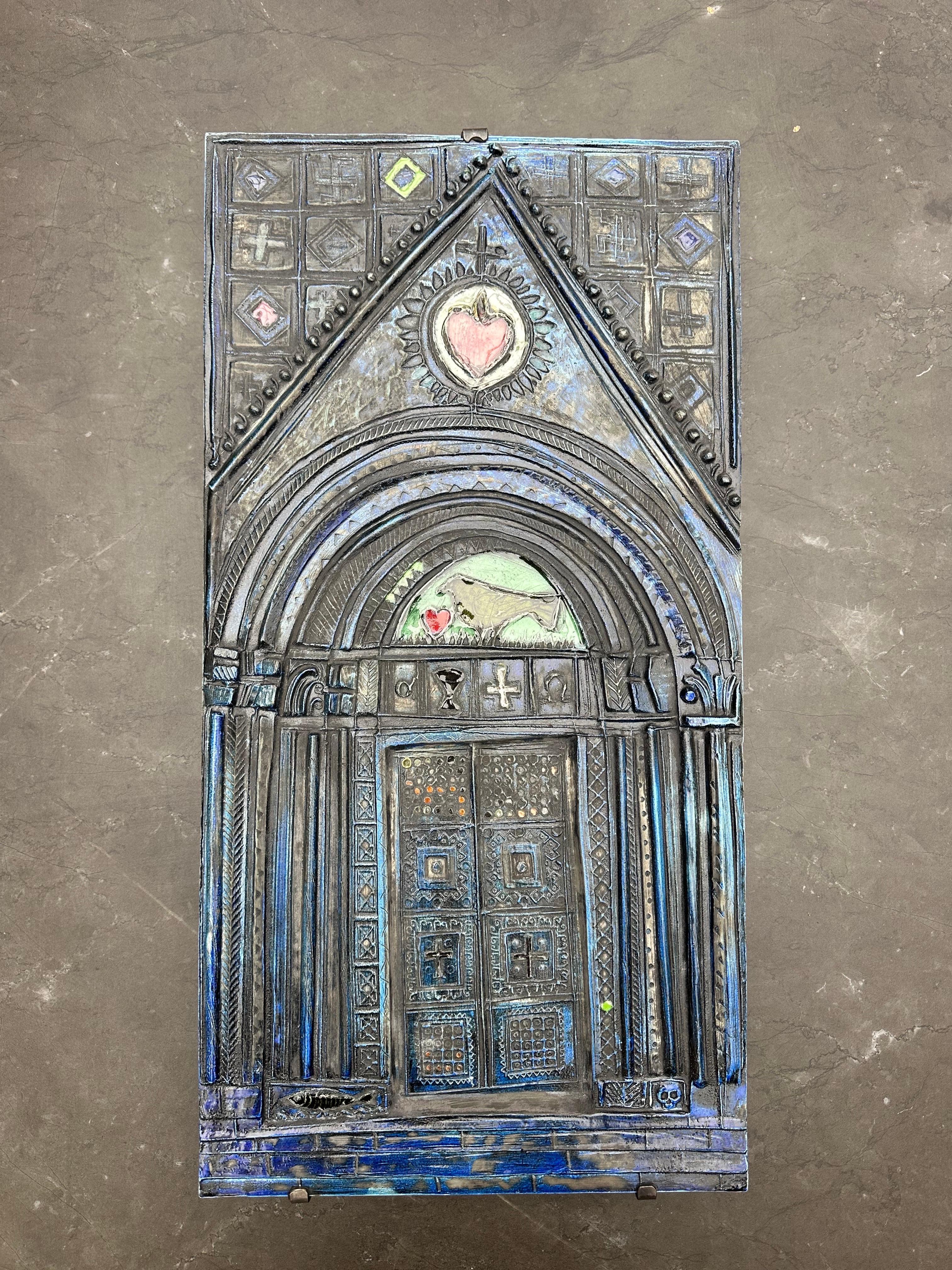 RUT BRYK ”Siena” Cathedral - Large Ceramic Relief, Finland 1950’s 2
