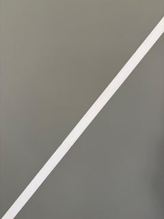 Abstract Minimalist Monochrome Geometric Contemporary Oil Painting on Canvas