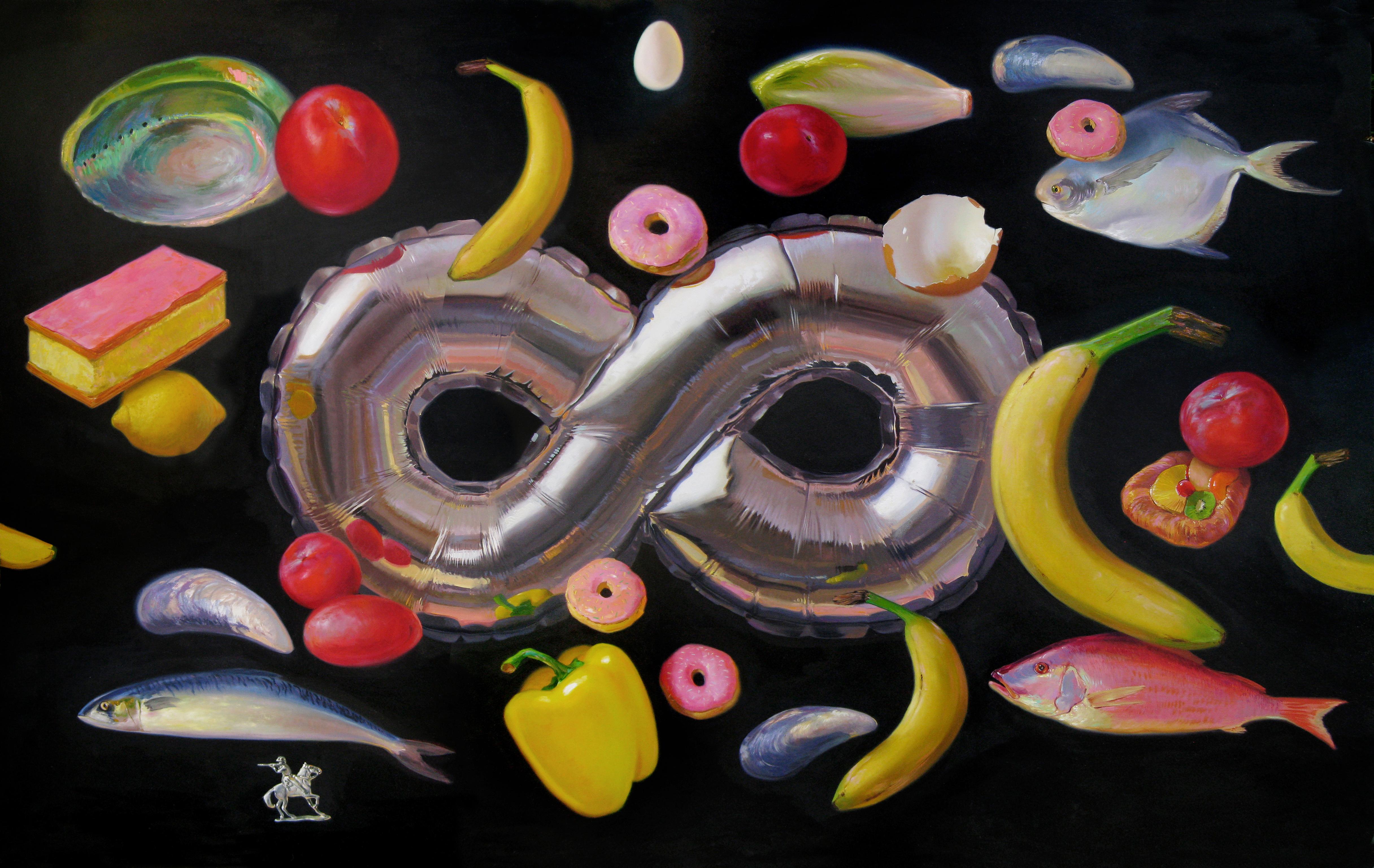 Rutger Hiemstra Still-Life Painting - Infinity Part I-  21st Century Contemporary Painting with still-life subjects