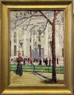 "Municipal Building, Manhattan, New York, " Ruth Anderson, Impressionist Scene