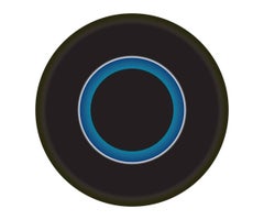 cercle noir et bleu