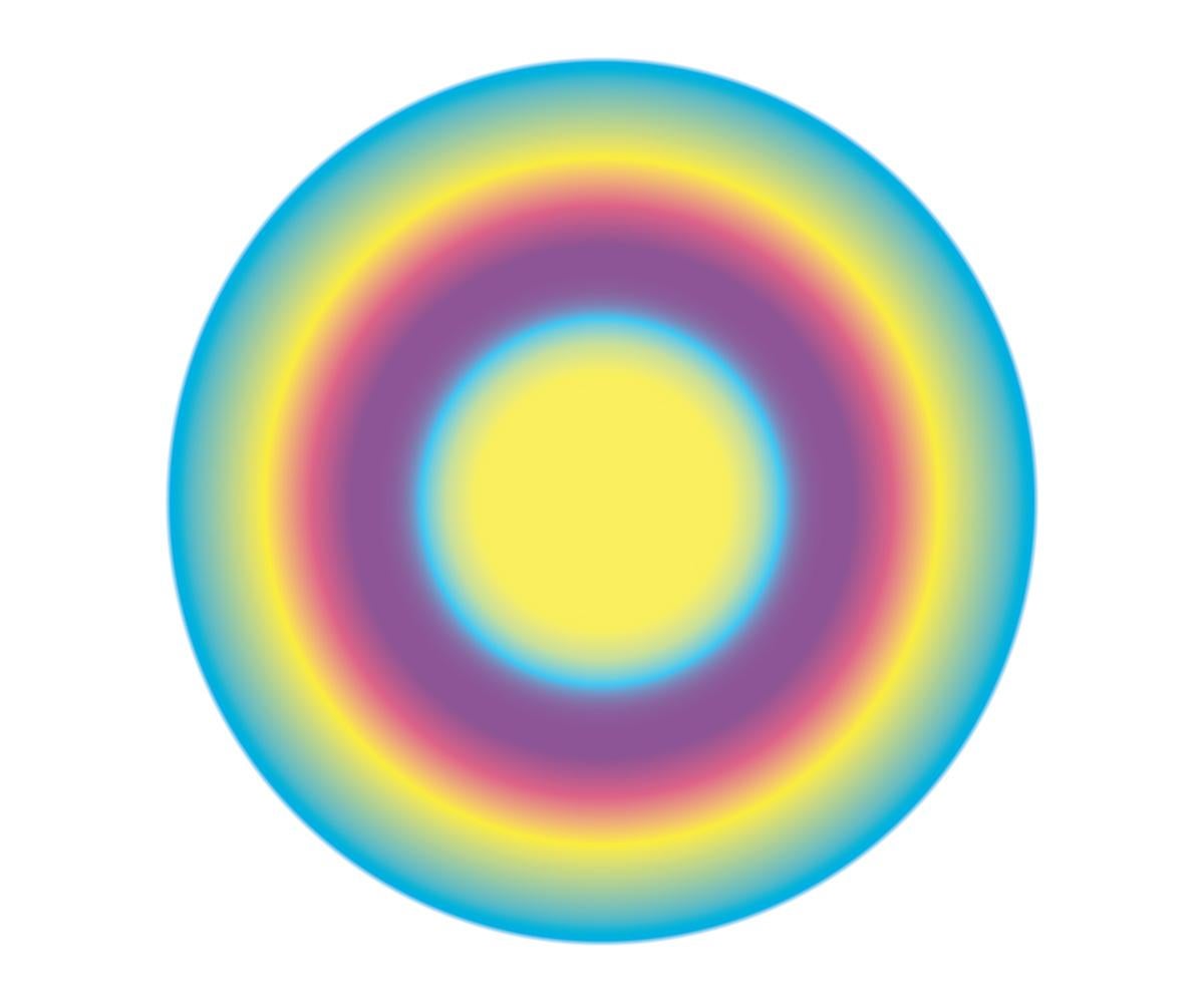 Ruth Adler Abstract Print - Double Rainbow