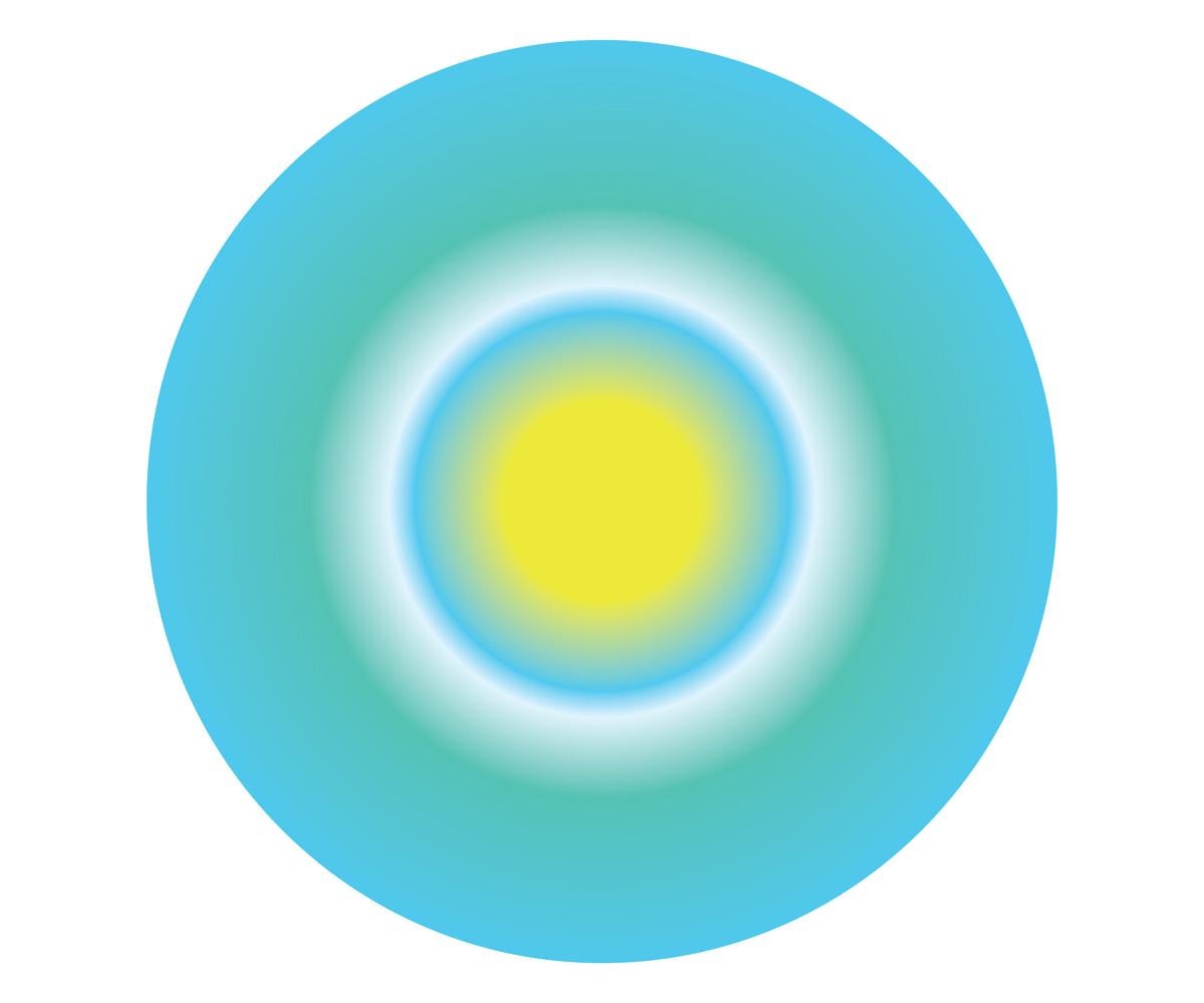 Ruth Adler Abstract Print - Into Yellow