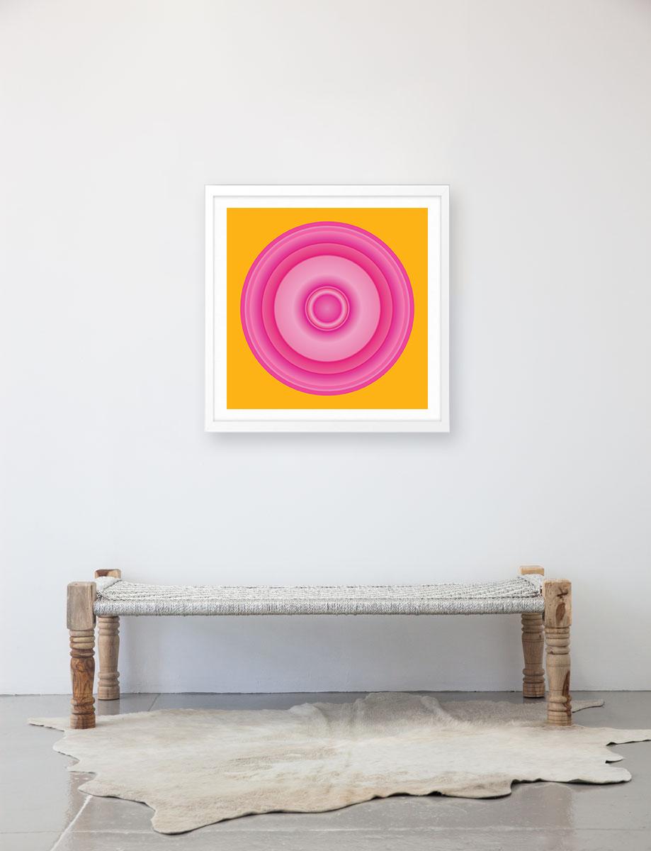 Magenta Rings - Print by Ruth Adler