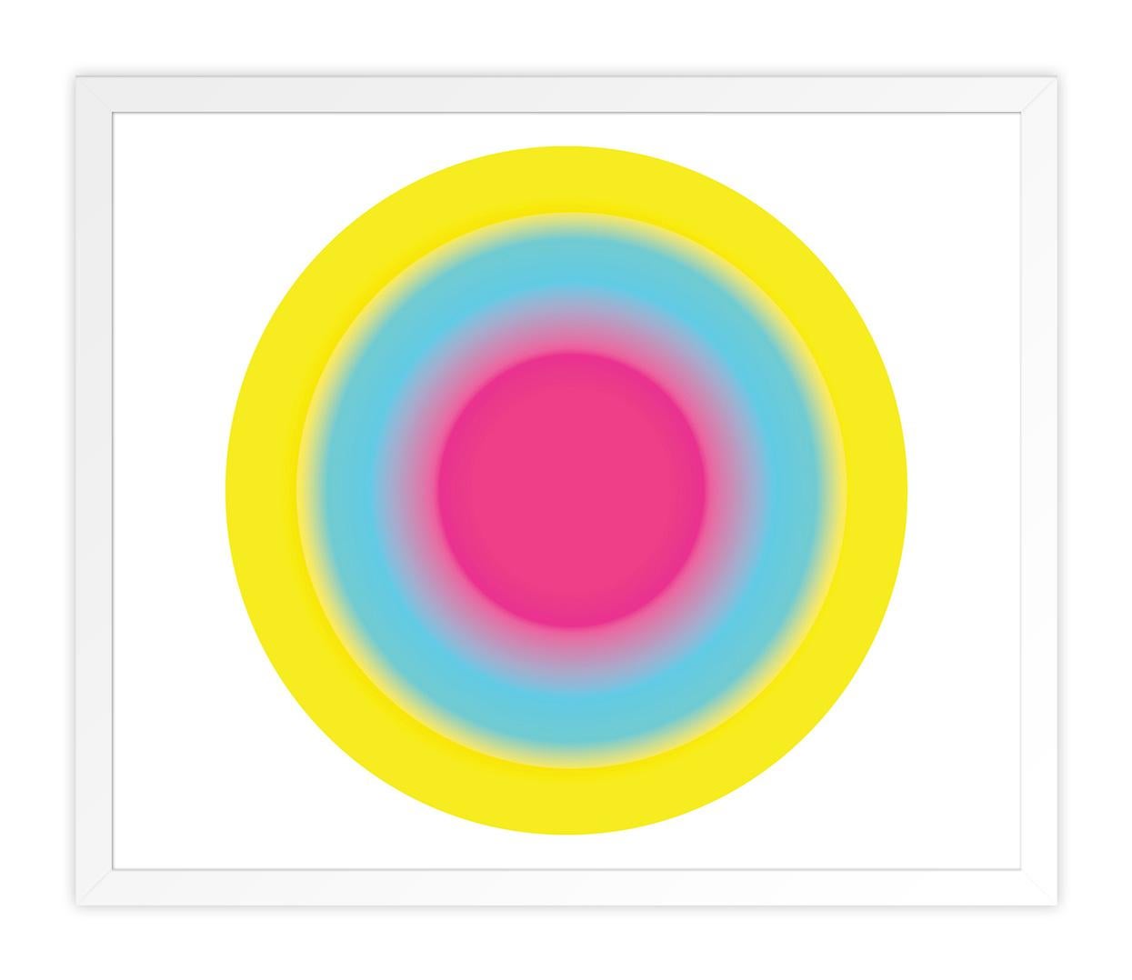 ABOUT THIS PIECE: Color is the foundation of my work. My circles start as a mood or idea that eventually evolves into a colored circle. I am curious how different colours interact when they're placed next to each other. I experiment with intensity