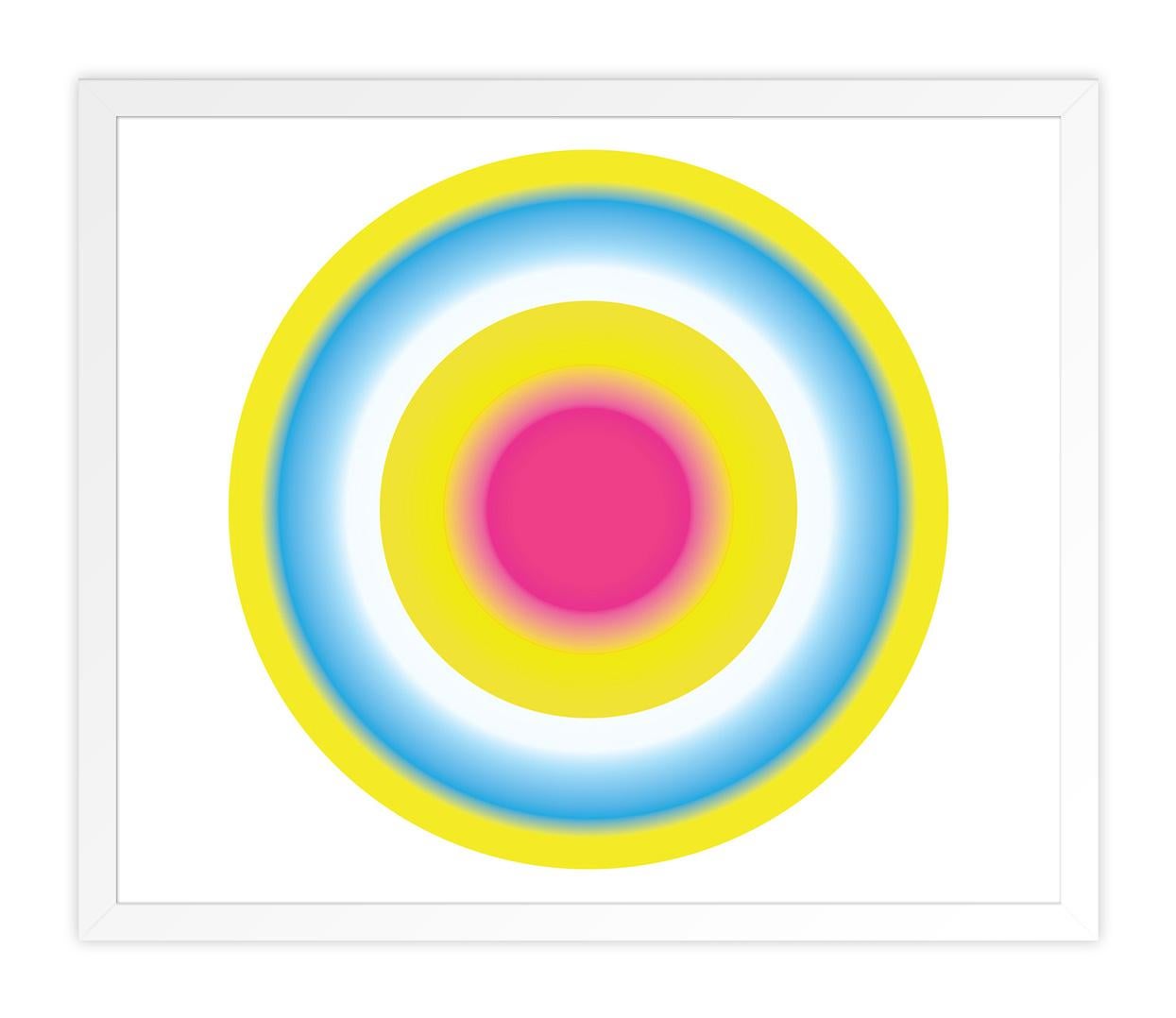 SU QUESTO PEZZO: Il colore è alla base del mio lavoro. I miei cerchi iniziano come uno stato d'animo o un'idea che alla fine si evolve in un cerchio colorato. Sono curioso di vedere come interagiscono i diversi colori quando vengono accostati l'uno